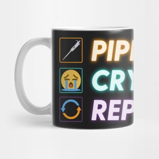 PIPETTE CRY REPEAT PCR Funny Science Lab Biotech Teachers Mug